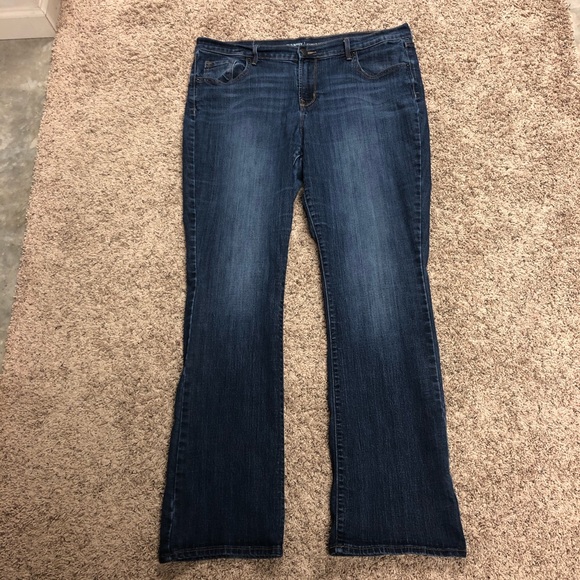 old navy curvy profile bootcut jeans